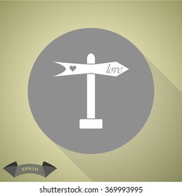 Index love  - Valentine's Day vector icon