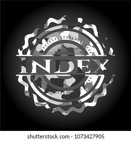  Index on grey camo pattern