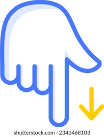 index pointing down icon emoji