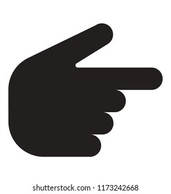 
Index pointing with index finger concept of direct pointing
