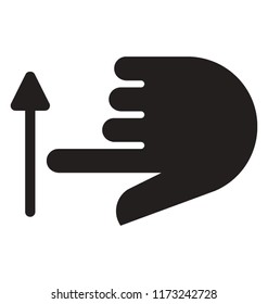 
Index pointing with index finger concept of direct pointing
