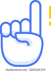 index pointing up hand icon emoji sticker