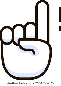index pointing up icon emoji sticker illustration
