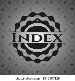 Index realistic black emblem