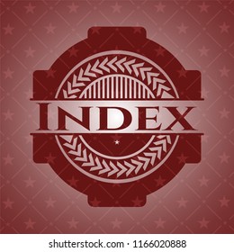 Index red emblem