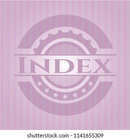 Index retro pink emblem
