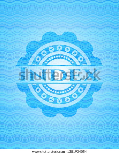 Index water wave\
concept badge\
background.