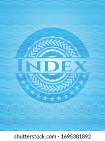 Index water wave emblem background. Vector Illustration. Detailed.