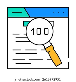 indexing seo line icon vector. indexing seo sign. isolated symbol illustration