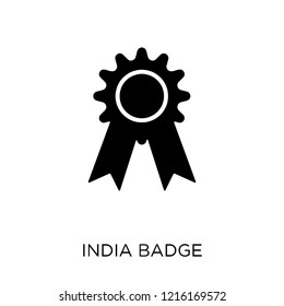 india Badge icon. india Badge symbol design from India collection. Simple element vector illustration on white background.