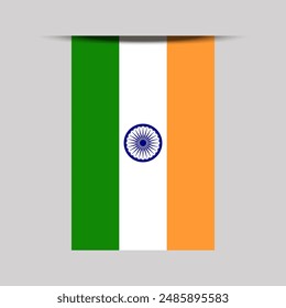 Ilustración vectorial de Bandera de Anuncio India