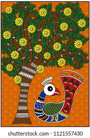 India birdie and tree