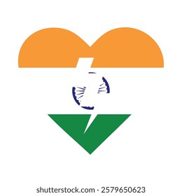 India broken heart flag icon