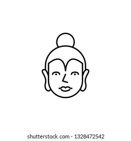 India, Buddha icon. Element of India culture icon. Thin line icon for website design and development, app development. Premium icon