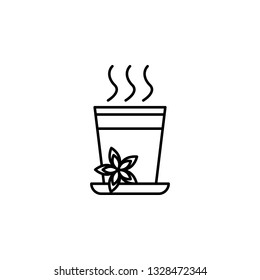 India, chai tea icon. Element of India culture icon. Thin line icon for website design and development, app development. Premium icon