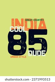 india cool dude,t-shirt vector fashion design