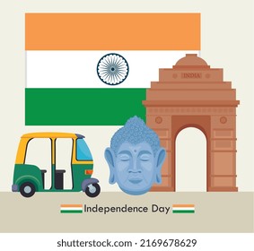 india country flag and lettering