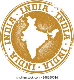 India Country Stamp