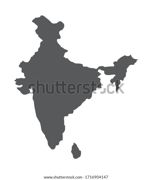 India Country Vector Illustration Map Stock Vector (Royalty Free ...