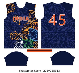 India cricket team sports kid design or India cricket jersey design