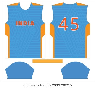 India cricket team sports kid design or India cricket jersey design