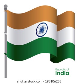 India design over white background, vector illustration