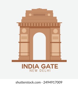 Indien Design, Vektorillustration. Vektorgrafik-Grafik. Indisches Tor.