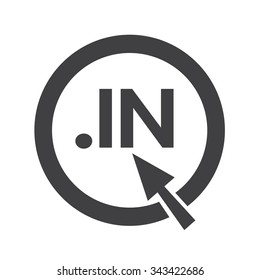 India Domain dot IN sign icon Illustration
