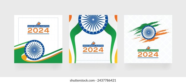 India election 2024. Vote for India, election concept, Background, banner, card, poster, layout. Background vector illustration.