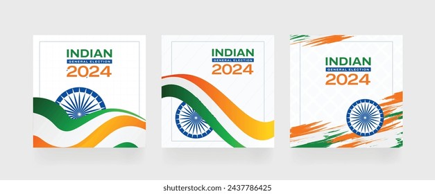 India election 2024. Vote for India, election concept, Background, banner, card, poster, layout. Background vector illustration.