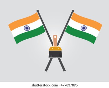 India Emblem Color Brush