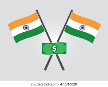 India Emblem Dollar Reserve