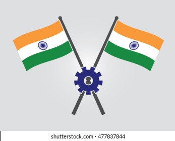 India Emblem Economy Growth