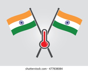 India Emblem Hot Temperature