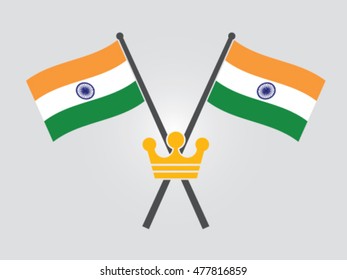 India Emblem King Crown