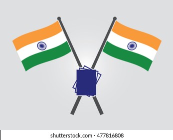 India Emblem Paper Documents Stock Vector (Royalty Free) 477816808 ...