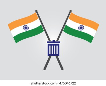 India Emblem Trash