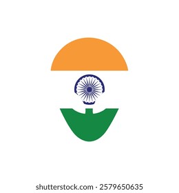 India face mask flag icon