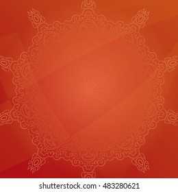 India fire background. Hand drawn vector illustration.
