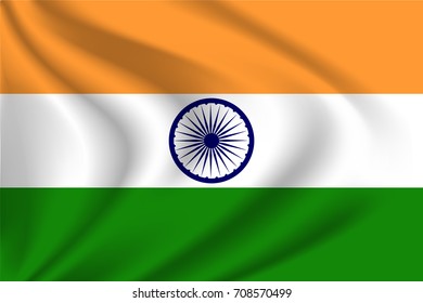 India Flag Background Cloth Texture India Stock Vector (Royalty Free ...