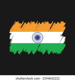 India Flag Brush. National Flag