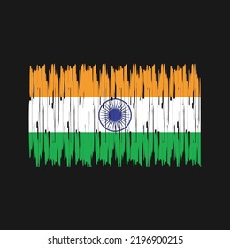 India Flag Brush. National Flag