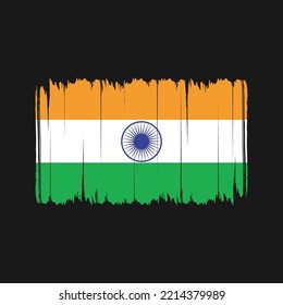 India Flag Brush. National Flag