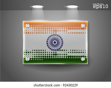 india flag design with Event Original, vector illustration