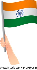 India flag in hand icon