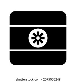 Symbol für indische Flagge oder Logo einzeln auf Zeichen, Vektorgrafik - hochwertige Vektorsymbole im schwarzen Stil
