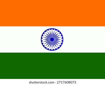 India flag icon, India national flag. Vector illustration.