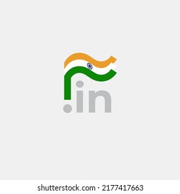 India flag icon. Original simple design of the indian flag on a white background, place for text. Design element, template national poster with in domain. State patriotic banner of india. Vector