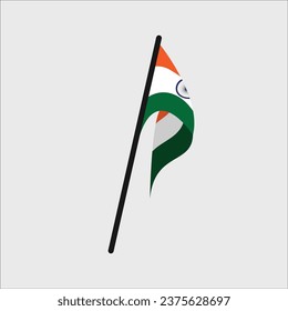 Indische Flagge - Vektorgrafik