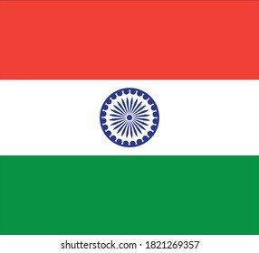 Hermoso diseño del archivo de pasos vectoriales de la bandera india